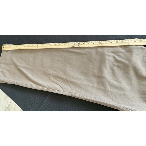 Appleseed's Women's Slacks Khaki, Elastic Tie Waistband, Straight Leg Size 16 - Picture 8 of 10